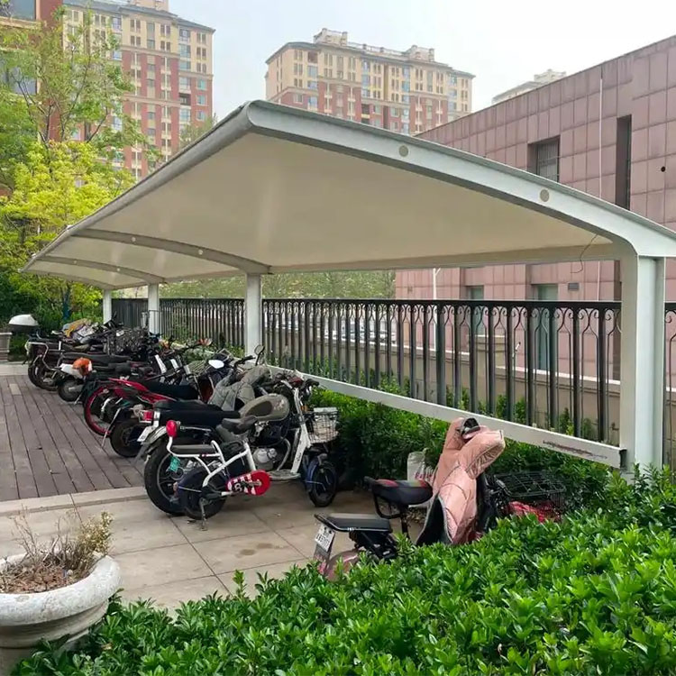 松潘县膜结构电动车棚